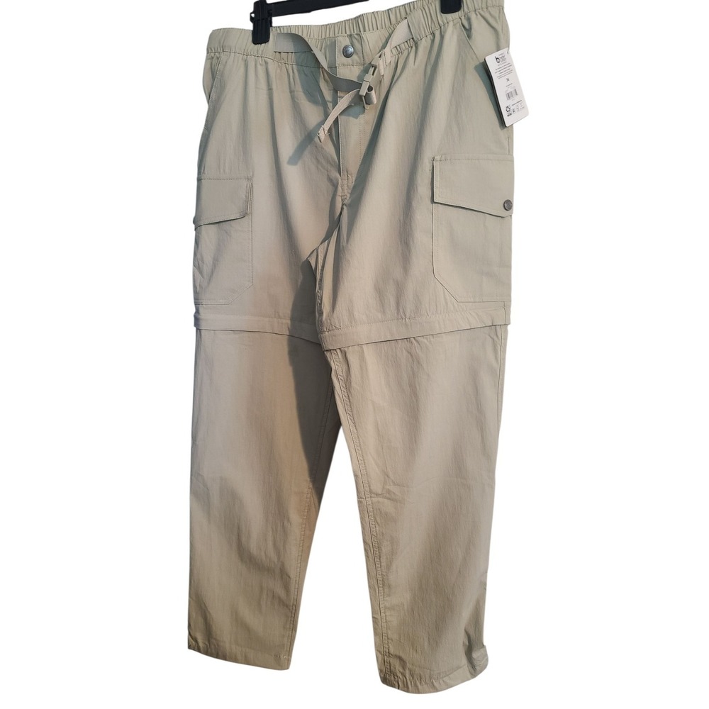 Ozark Trail Zip Off Convertible Cargo Pants Men's Size 36x30‎ Beige Stretch